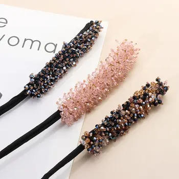 أداة تجديل كريستال اللؤلؤ للنساء ، تويست شعر سحري كلاسيكي ، أدوات تصفيف الشعر ، كعكة سريعة ، دونات ، صانع تجعيد الشعر ، إكسسوارات أغطية الرأس 5