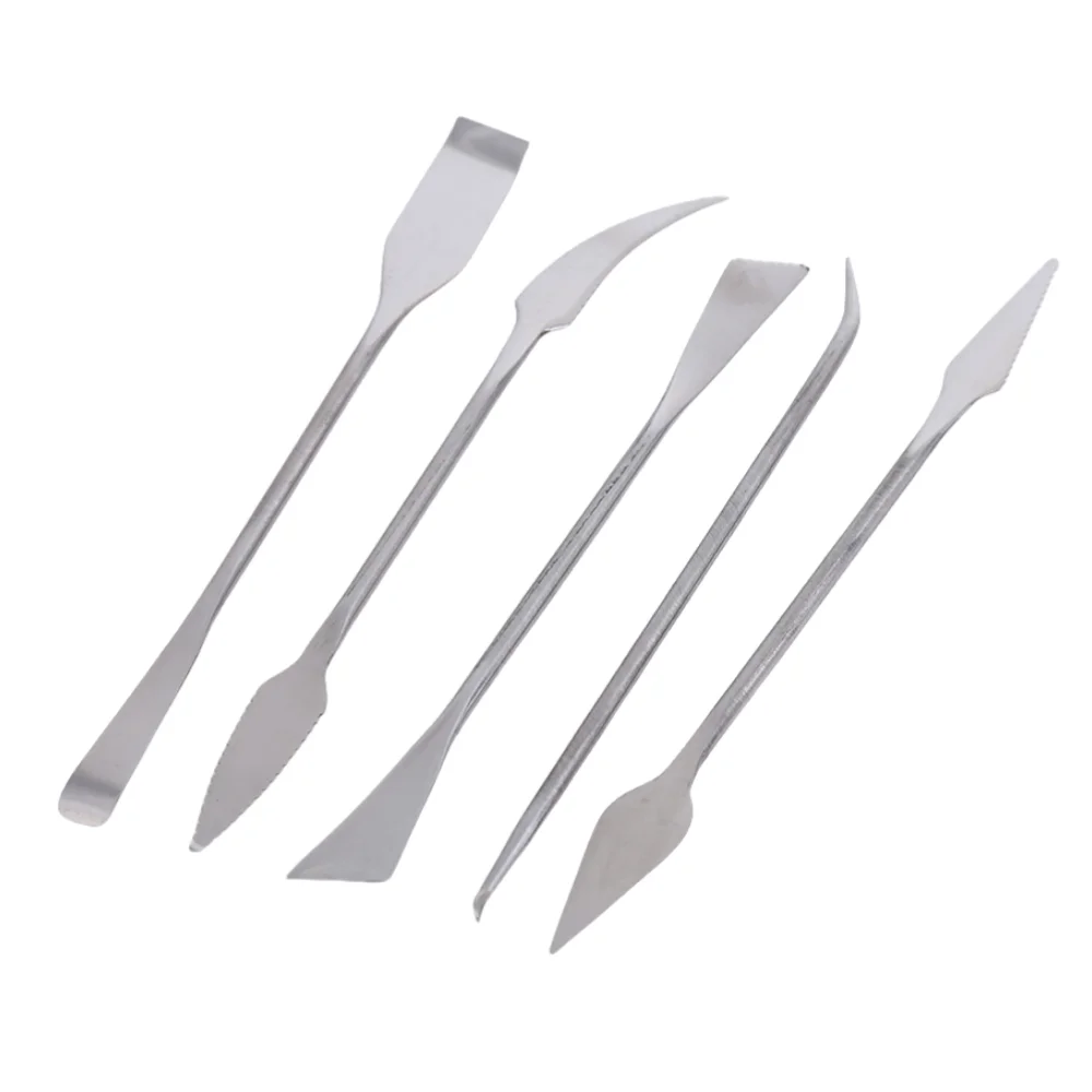 5 sets of stainless steel clay tools Polymer clay DIY modeling carving knife sculpture