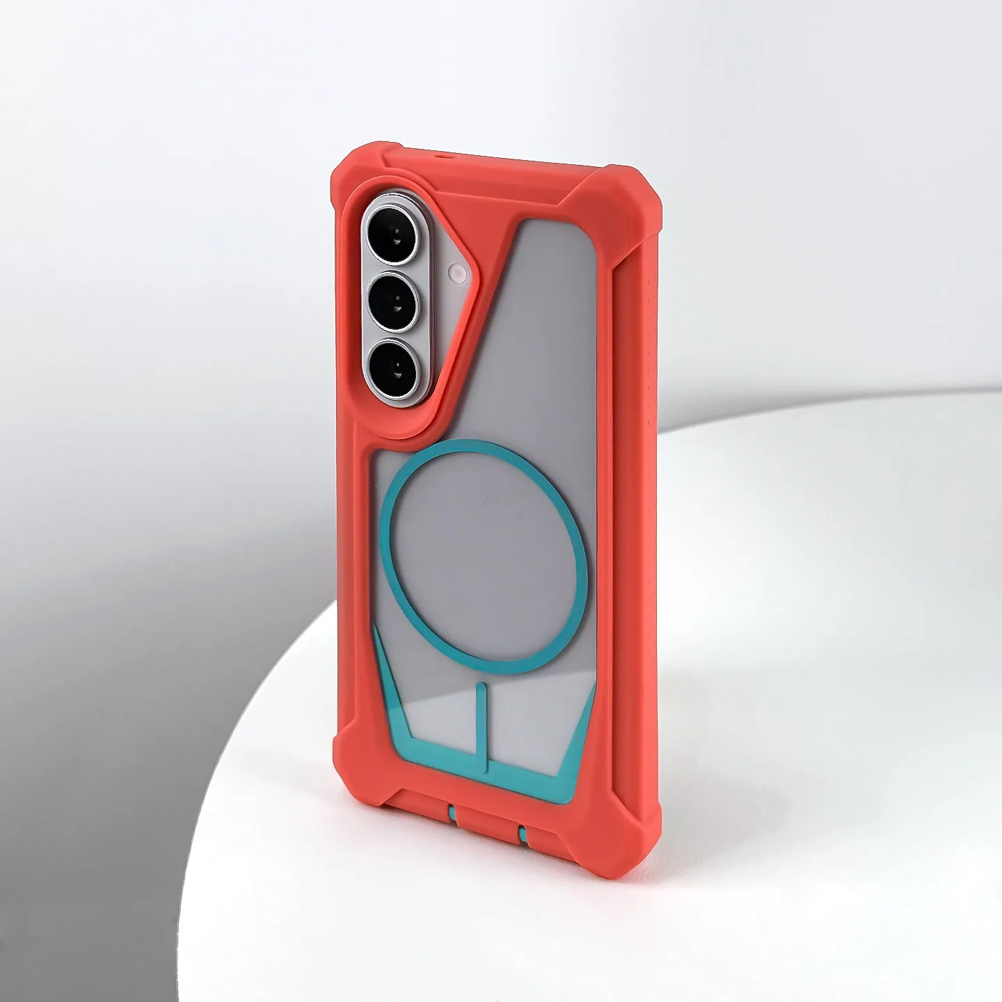 Luxury Four Corner Anti-Knock Armor Transparent Phone Case with MagSafe Compatibility