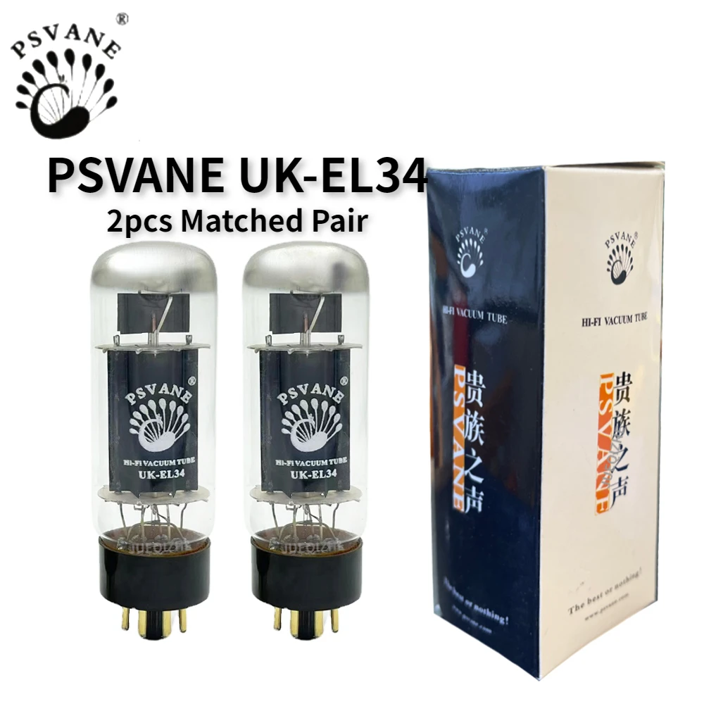PSVANE UK-EL34 진공 튜브 업그레이드 EL34 EL34C 6CA7 6P3P 6L6 전자 정밀 매칭 증폭기