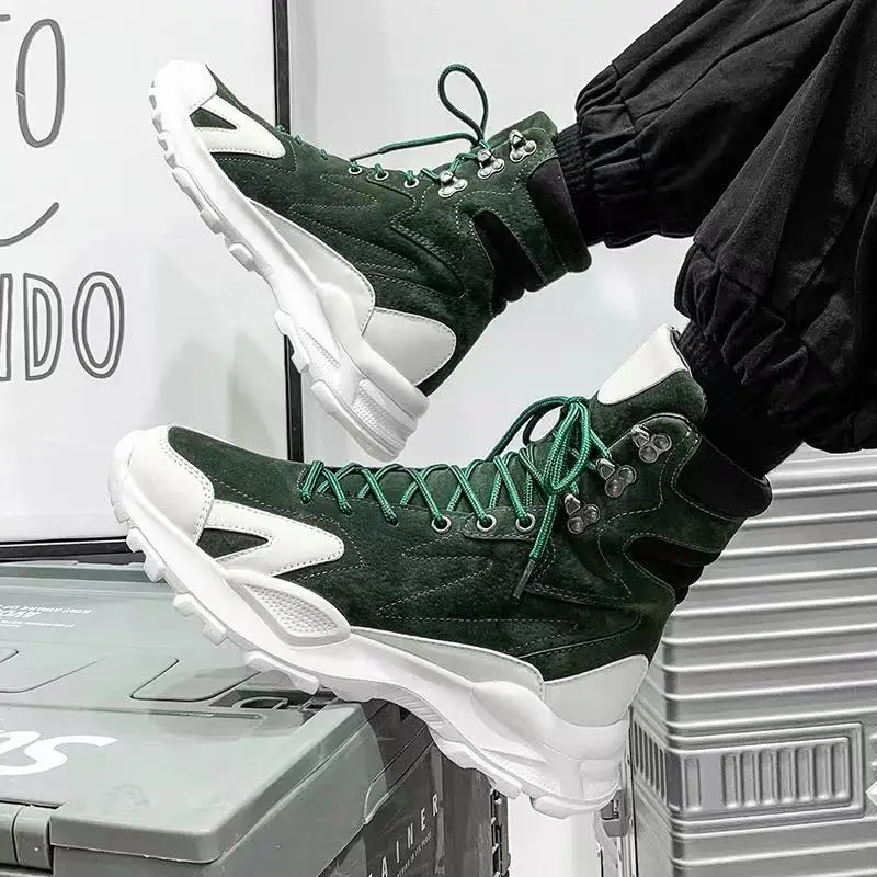 Men Winter Fashion Casual Luxury Platform Shoes Boots Classic Outdoor Activities Warm Male Formal Sneakers Original Brand
