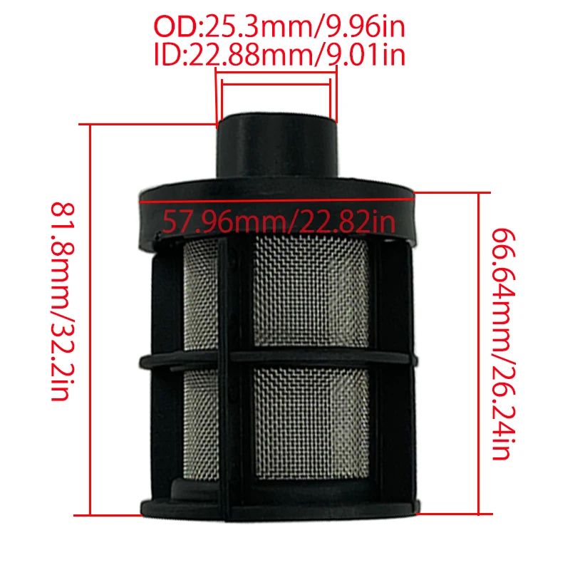 1/2/5/10X 25mm Auto Air Intake Filter Pipes Tube Silencer For Webasto Eberspacher Car Air Diesel Parking Heater Parts Black