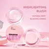 Pudaier Glass Warm Change Blush Clear Color Changing Gel High Shine Blush Cream Moisturizes Natural Nude Blush Blush 1