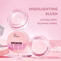 Pudaier Glass Warm Change Blush Clear Color Changing Gel High Shine Blush Cream Moisturizes Natural Nude Blush Blush 1