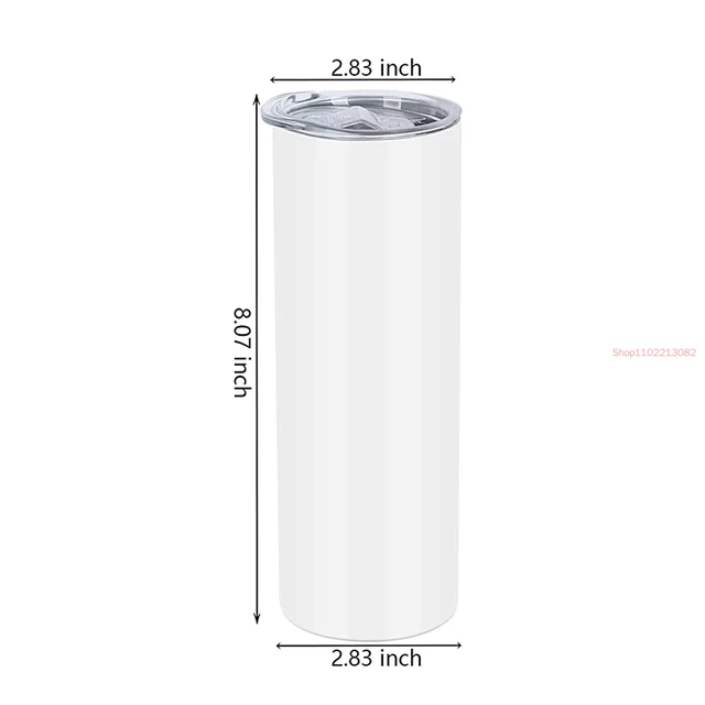 32 oz Tapered Slim SUBLIMATION Stainless Steel Blank Insulated