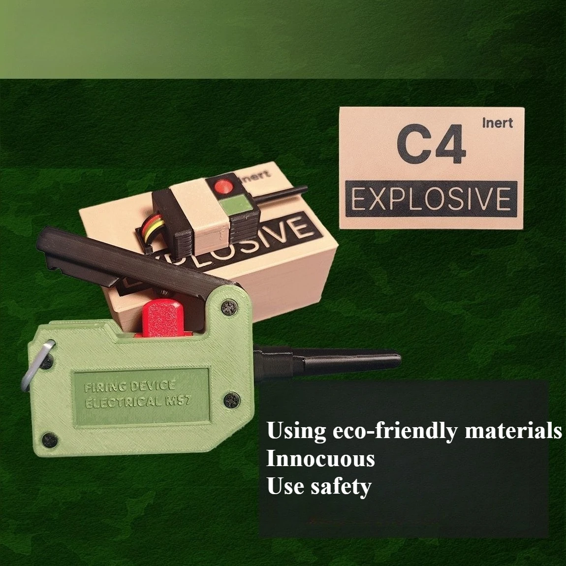 C4 Detonator Bomb Remote Control Device Model Toy Cos Simulation ...