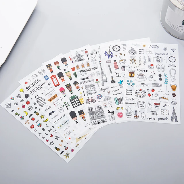 Stationery Aesthetic Bullet Journal  Aesthetic Bullet Journal Stickers -  64pcs/pack - Aliexpress