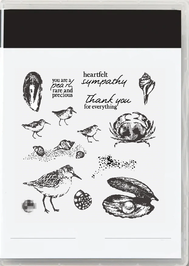 

2023 Catalog New Cutting Dies Clear Stamp Seaside Bay Scrapbooking Frame Card Craft