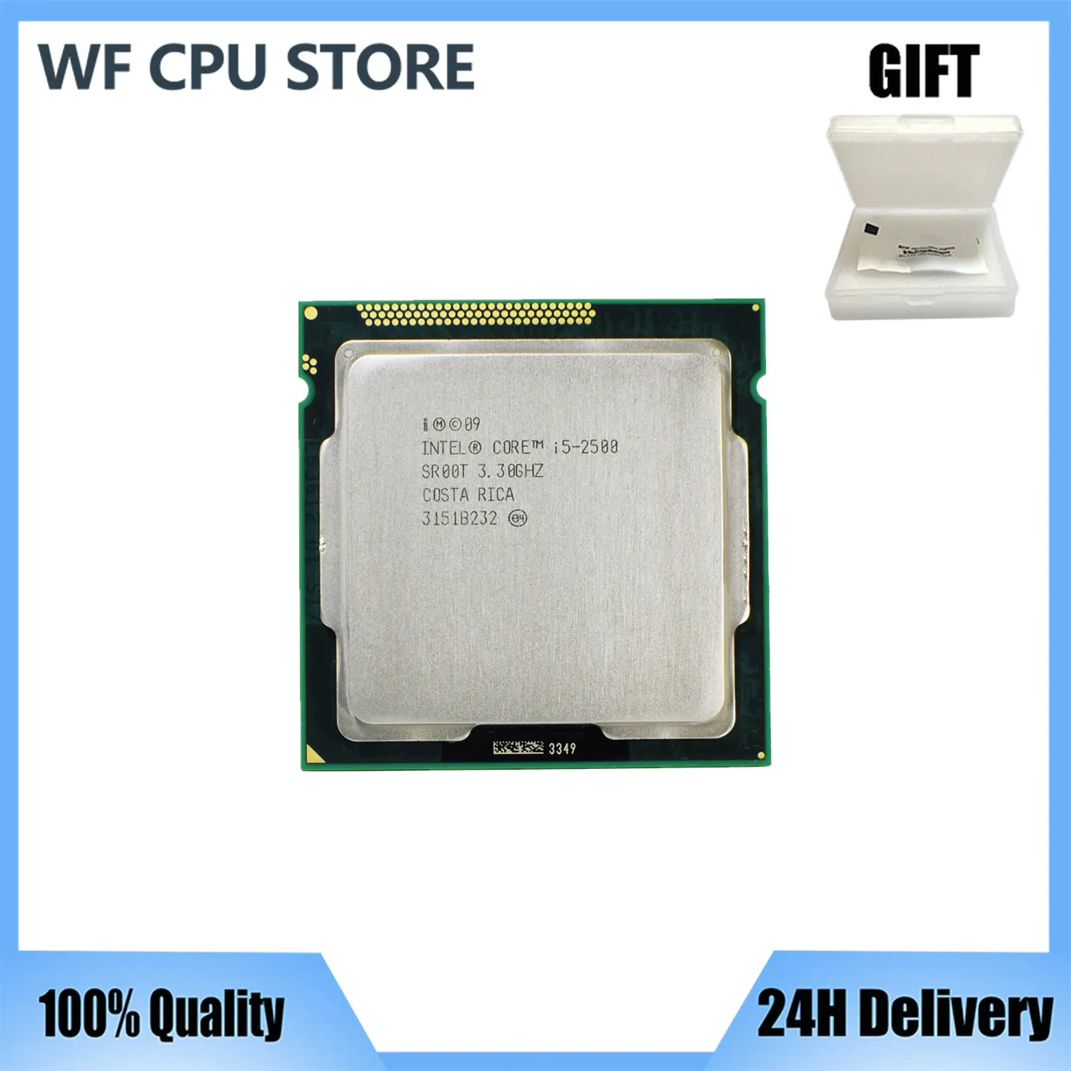 

Intel Core i5 2500 3.3GHz 6M 5.0GT/s SR00T CPU Quad-Core Desktop Processor LGA1155