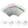 Diamond Ceramic Carbide Nail Drill Bit Rotate Burr Milling Nail Cutter Bits For Manicure Pedicure Tool Electric Drill Machine 2