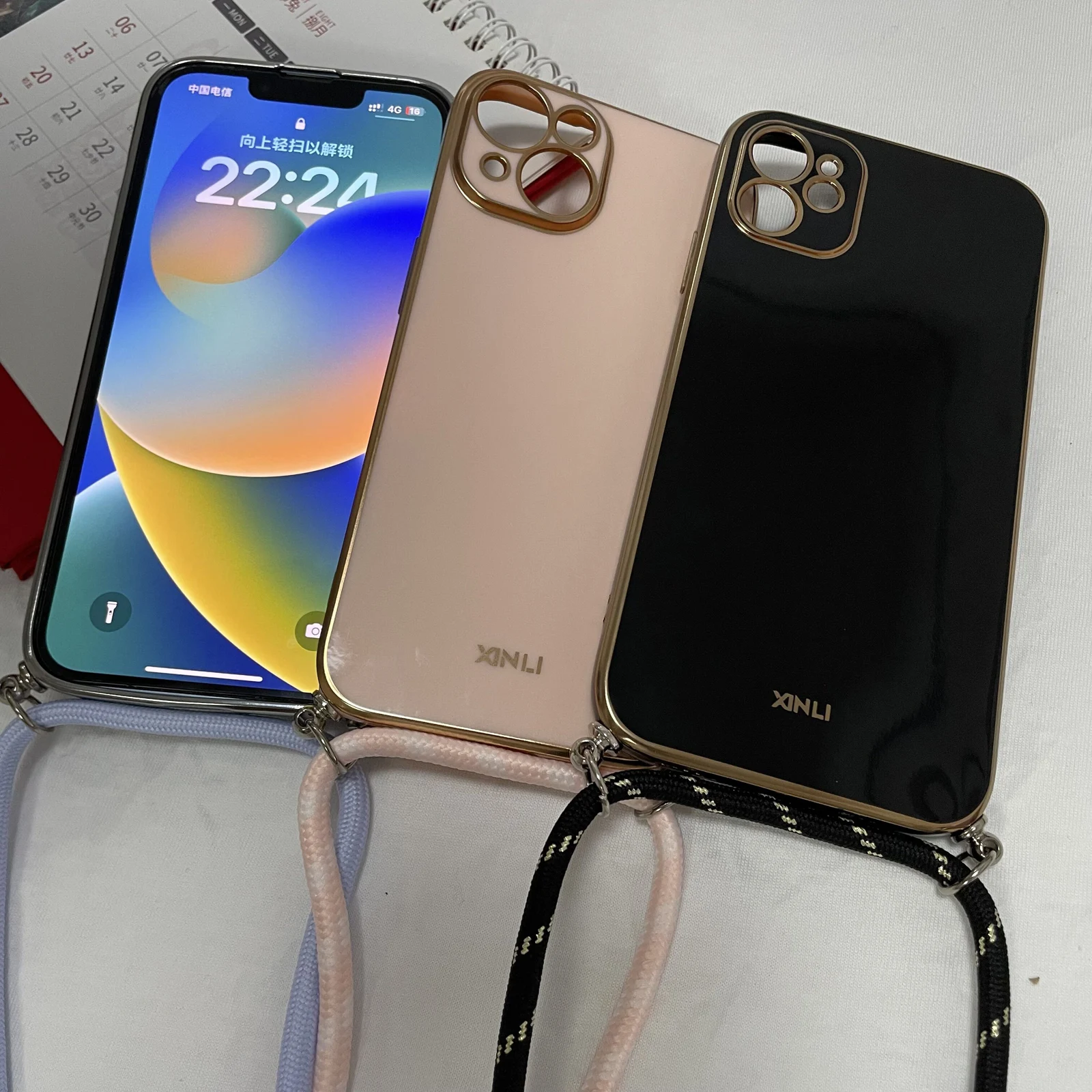 OPPO A80 5G A3 Pro 5g 글로벌 소프트 충격 방지 코드 백 실리콘 도금 커버 용 스트랩 매는 밧줄 전화 케이스가있는 목걸이