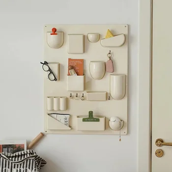 Portaoggetti per supporto da parete Uffici Cucine Organizzatore Atteniste Bagni Camere per bambini Forme diverse Dimensioni Ganci Clip