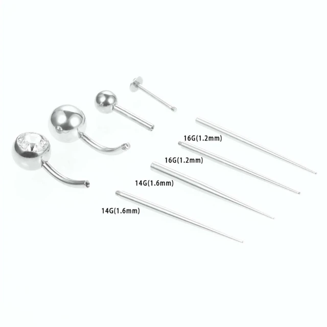 Stainless Steel Guide Rod (3cm Length) Piercing Stretching Tool for Internally Threaded or Externally Threaded Jewelry 4