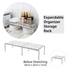 Expandable Kitchen Cabinet Organizer (35-67cm) Storage Rack Kitchen Shelf Dish Bowl Organizer Condiment Rack Kitchen Utensils 1