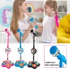 Kids Microphone with Stand Karaoke Song Music Instrument Toys Brain-Training Educational Toy Birthday Gift for Girl Boy 4