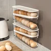 Double Layer Rolling Egg Dispenser Refrigerator Egg Storage Box Automatic Scrolling Egg Holder Household Large Capacity Kitchen 6