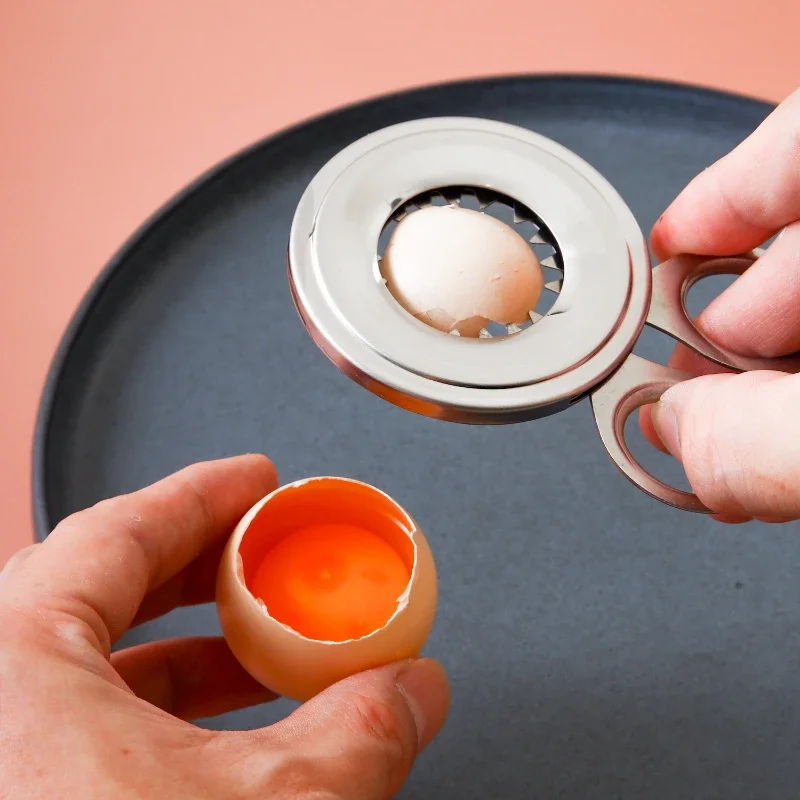 Kitchen Manual Gadget Egg Shell Opener Stainless Steel Egg Shell Cutter Eggshell Opener Mini Scissors Tools for cooked Eggs
