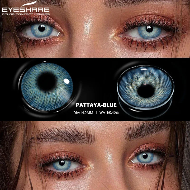 EYESHARE Natural Color Contact Lenses - Fashion Gray & Green Tones