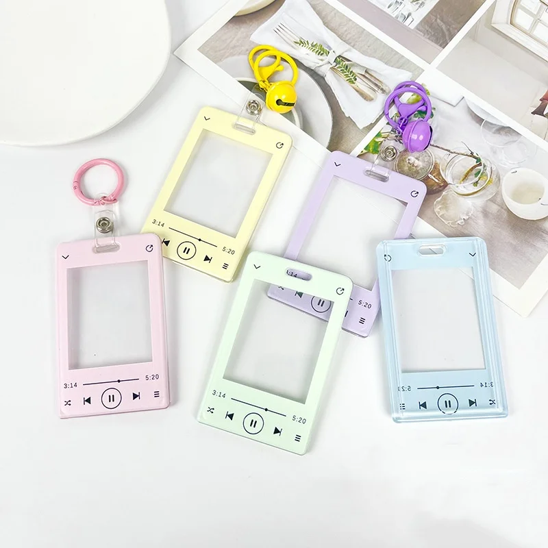 1 Piece Creative Kpop Card Holder Korean Fashion Display Student Card Protector for Kids Idol Photocard Holder Student Supplies card holder credit card holder photo card holder card protector idol card protector idol card book desk card holder card display stand photo card binder acrylic sign holder