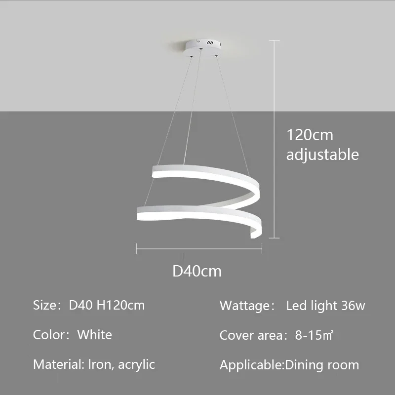White D40cm 36W