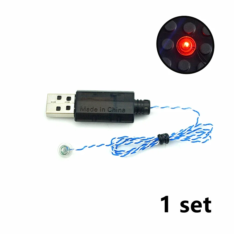 LED Building Blocks City Street Lamp - USB Light-Emitting Classic Brick Toy