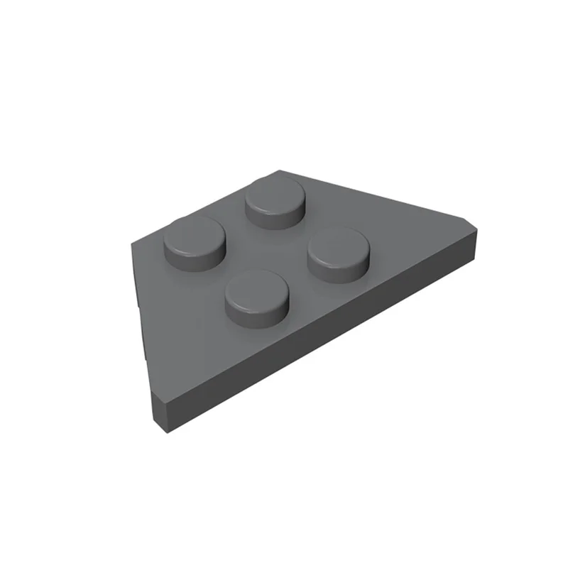 MOC 10PCS 51739 웨지 플레이트 2x4 빌딩 블록 키트 하이테크 보드 벽돌 입자 퍼즐 DIY 장난감 어린이 생일 아이 선물