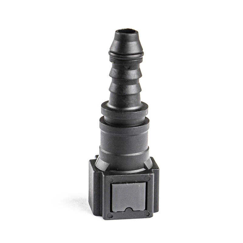 6.30 ID6 Auto Female Fuel Line Quick Connector Short Straight ID 6mm 1/4" Female Nylon Rubber Connectors