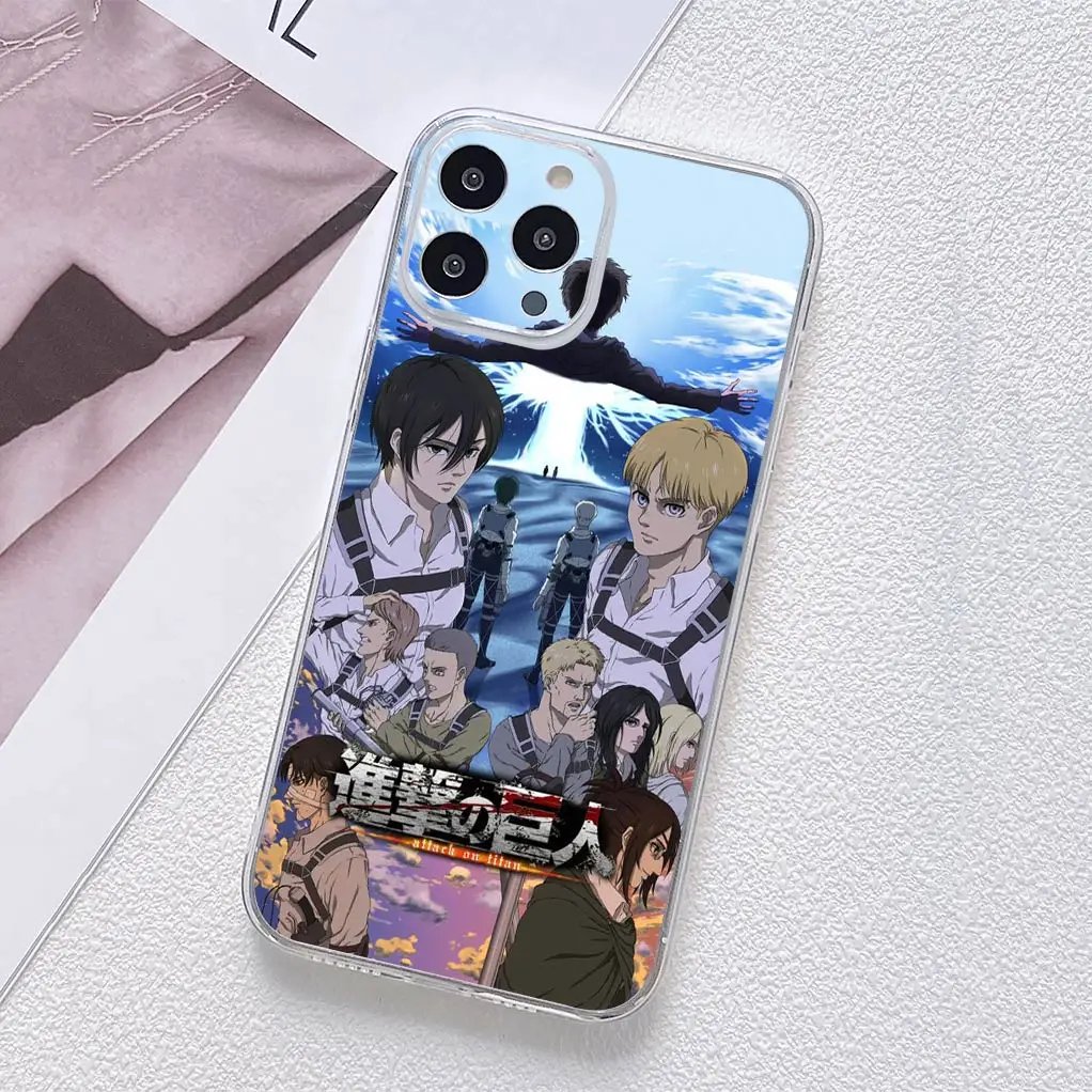 Attack on Titan Eren & Levi Soft Phone Cover
