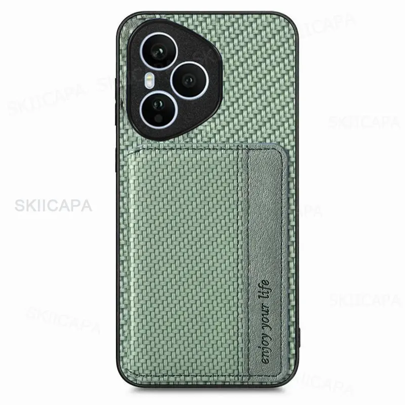 Leather Wallet Phone Case with Card Holder & Magnetic Stand