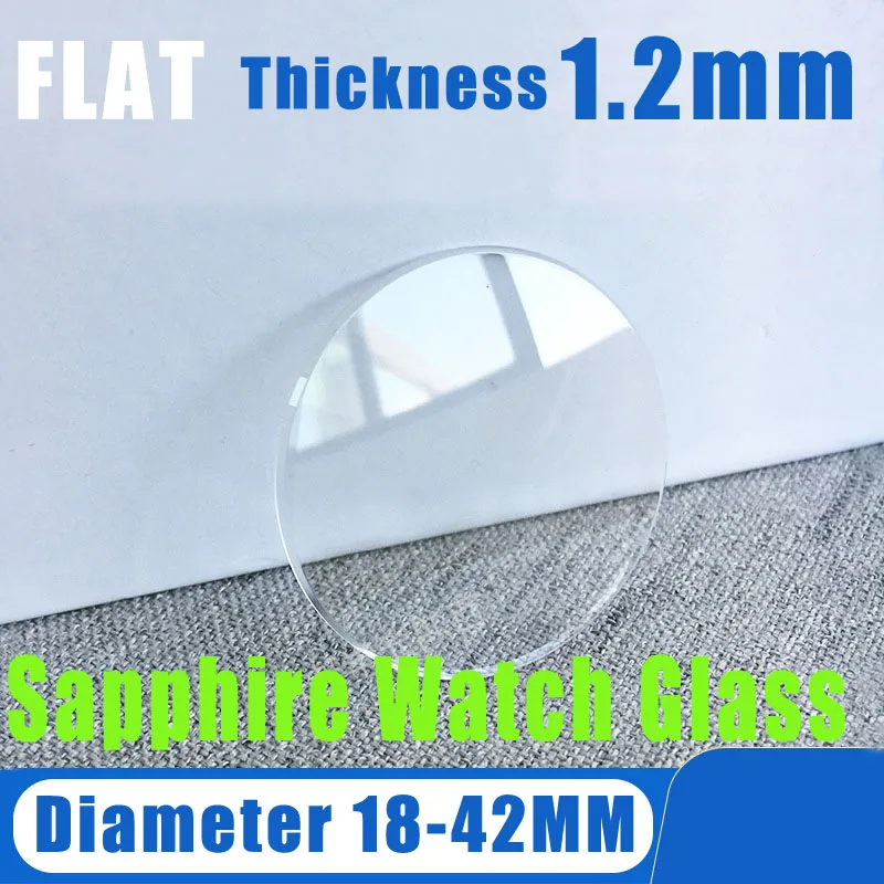 Sourcing Map Diametro 41,5 Mm, Lente In Vetro Zaffiro Per Orologio, Parti Di Ricambio Rotonde Piatte Da 1 Mm Di Spessore Per Riparazione Orologiai Trasparenti - Foto 3