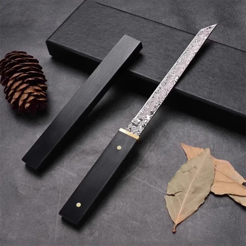 سكين يابانية عملية من الفولاذ الدمشقي، سكين مطبخ م...
