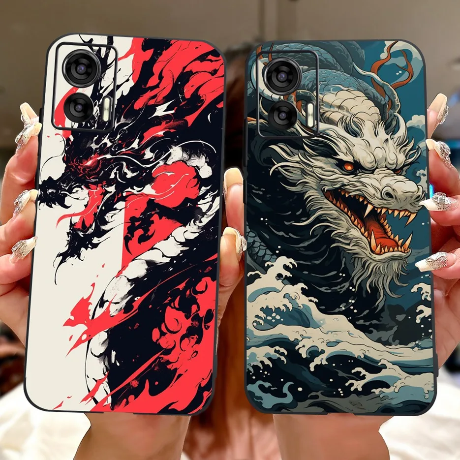 Cute Painted Shockproof Phone Case for Motorola Edge 30 Neo - Soft Protective Cover