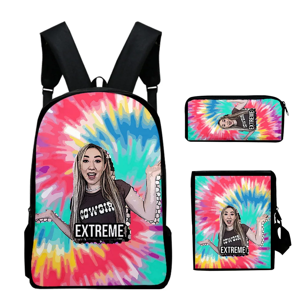 3D Printed Beki Fluffy Anime Schoolbag Crossbody Bag Pencil Case 3pcs/set Cartoon Students Men Women Kids Backpack Travel Bag