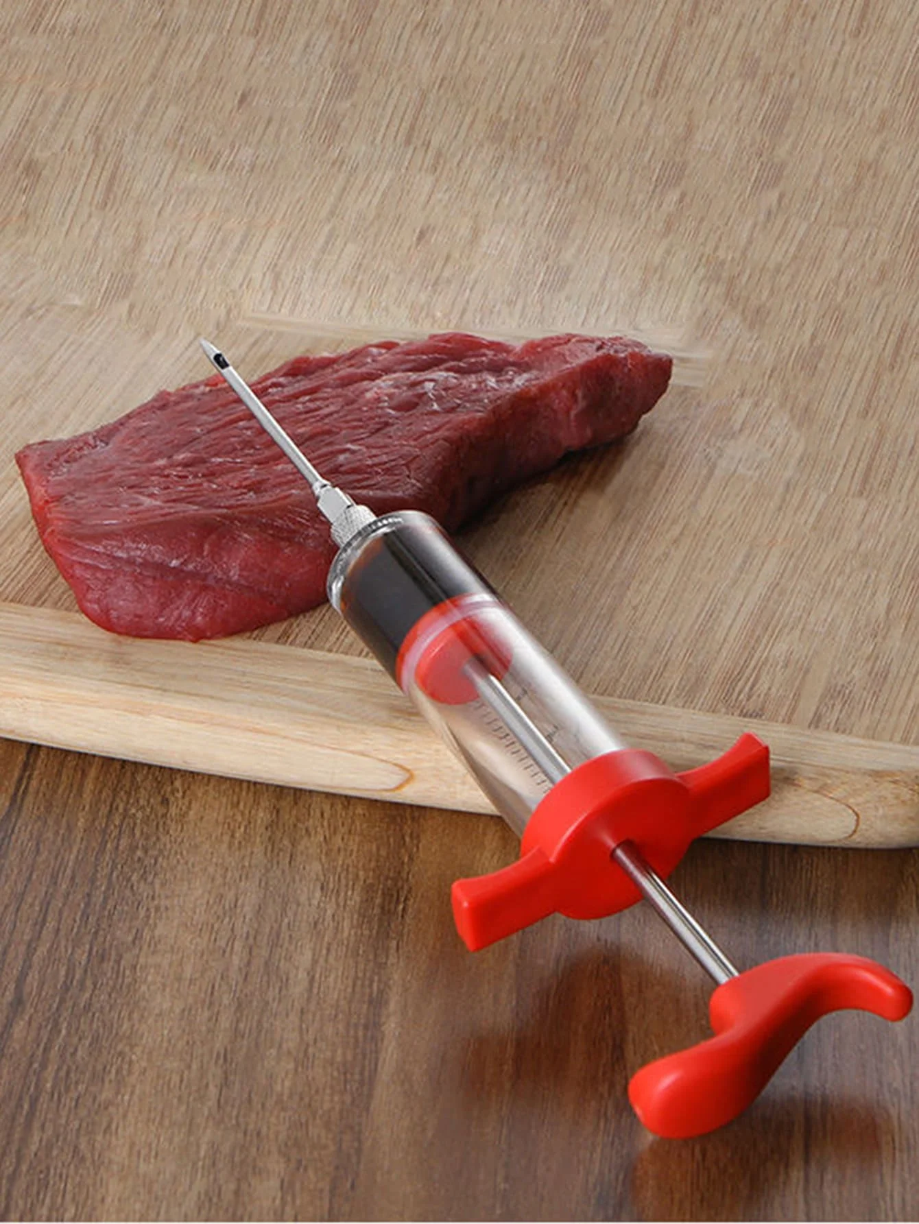 Description Picture 6 of item1pc Tools Meat Chicken Injection marinades Cooking Turkey Injector syringes Spices sauces Grill Needles Barbecue Party Flavor