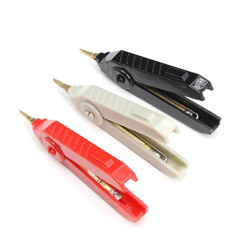 LCR Resistance Clip 1pcs Copper 20A Opening 12mm Duckbill Large Alligator Clips SMD Test Clamp DIY Tools