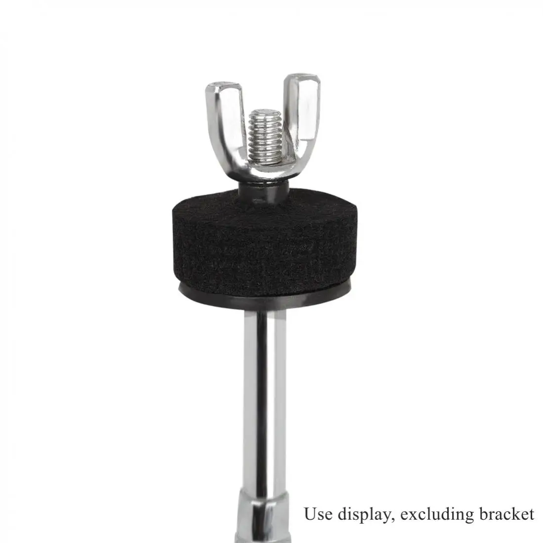 20pcs Plastic Drum Felt Cymbal Stand Sleeves Light Weight Black Sleeve Set fits 8mm cymbal stems