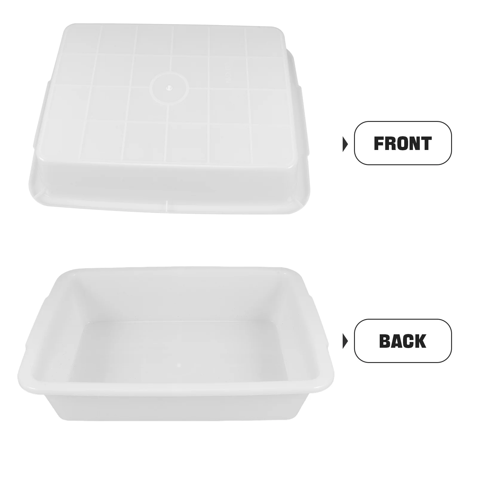Anti Leak Plastic Tray for Chemical Lab Drip Proof Storage Teaching Supplies Shallow Pan Utility Trimming Sample