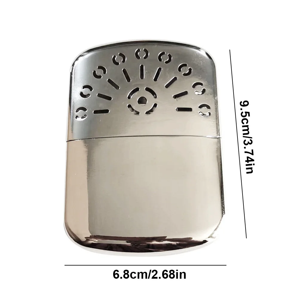 Zinc Alloy Pocket Hand Warmer Reusable Fuel Heater Small Handy Warmer Heater Outdoor Sports Camping Hiking