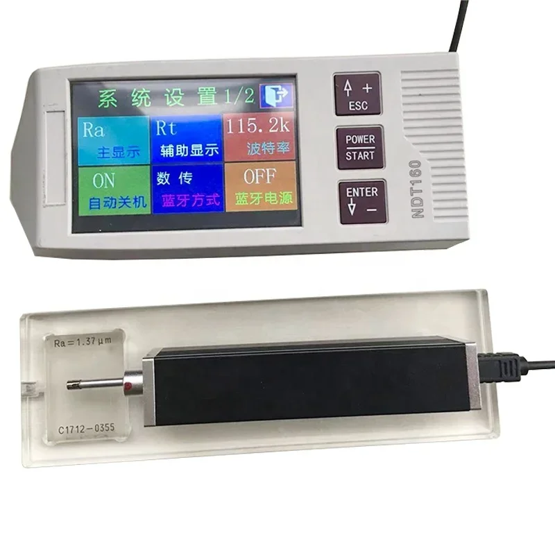 NDT160 Portable Surface Roughness Tester With Touch Screen And Bluetooth Printer 3