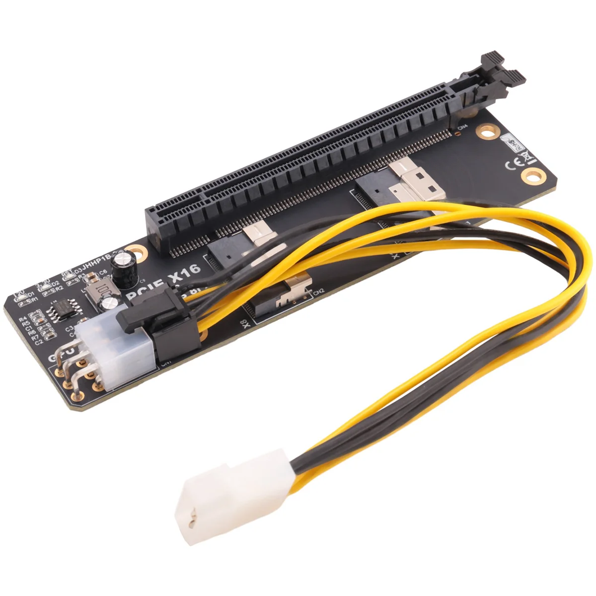 네트워크 카드 그래픽 비디오 카드 캡처 카드용 슬롯 어댑터 보드, Gen4 2 포트, SlimSAS 8I X2 to PCIE 4.0 X16