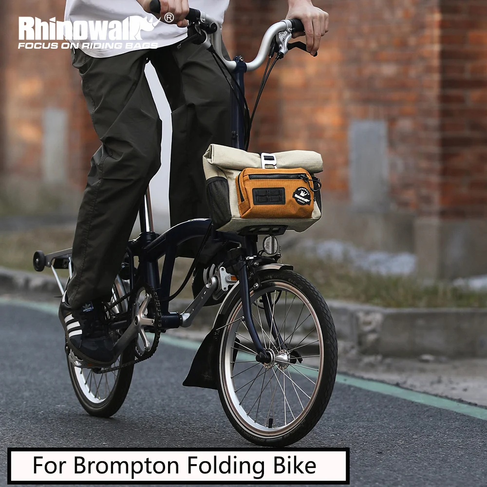Bike Bag 4L Cycling Front Quick Release Storage for Brompton Dahon Folding Bike