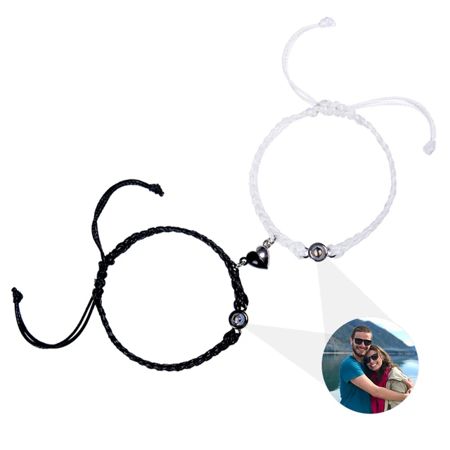 Custom Picture in a Bracelet for Couples