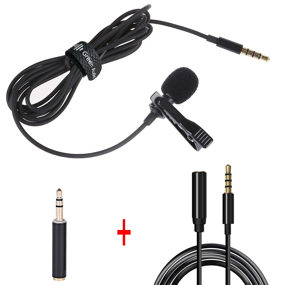 Microphone Pour Autoradio Avec Câble 3m - Adaptateurs 2,5mm/3,5mm, Anti-bruit, Clip Inclus