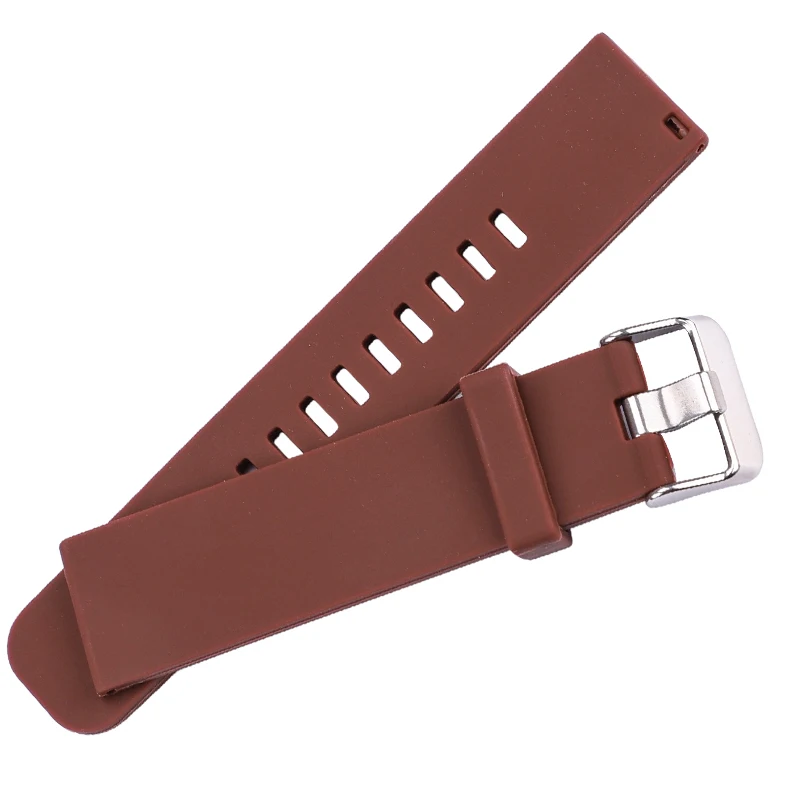 Enhanced Silicone Sports Watch Strap - Quick Release, Waterproof, Soft Rubber Band, Available in 5 Vibrant Colors