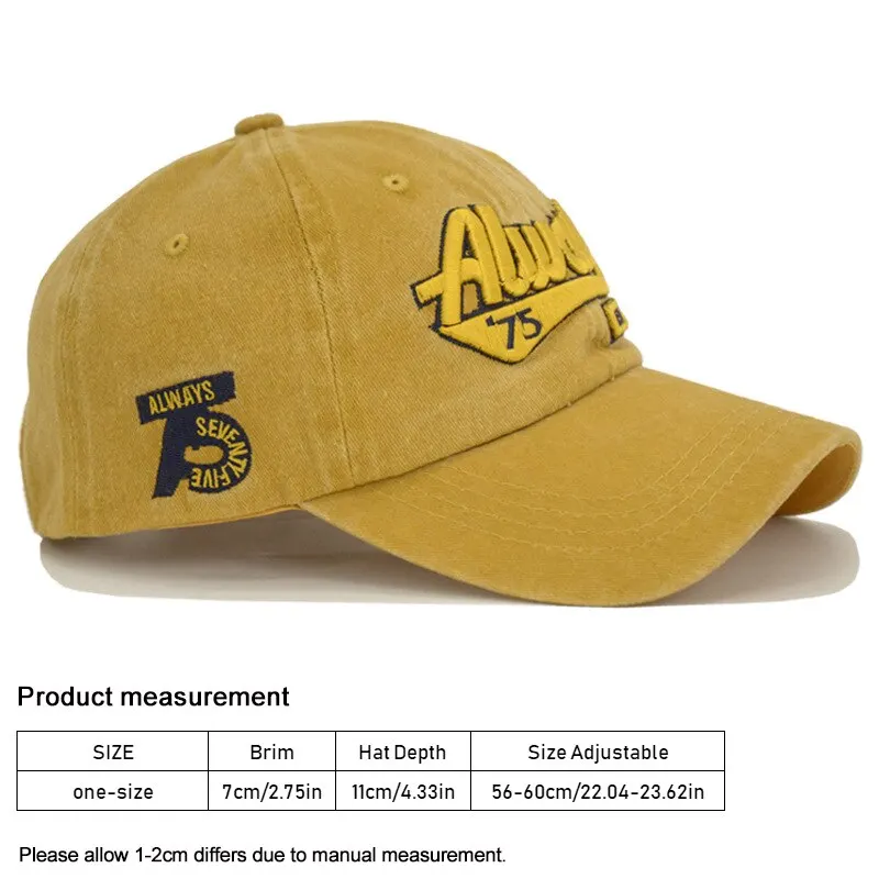 Outdoor Sports Cotton Baseball Cap for Women Casual Retro Embroidery Mens Hip Hop Rebound Cap Snapback Hat baseball cap