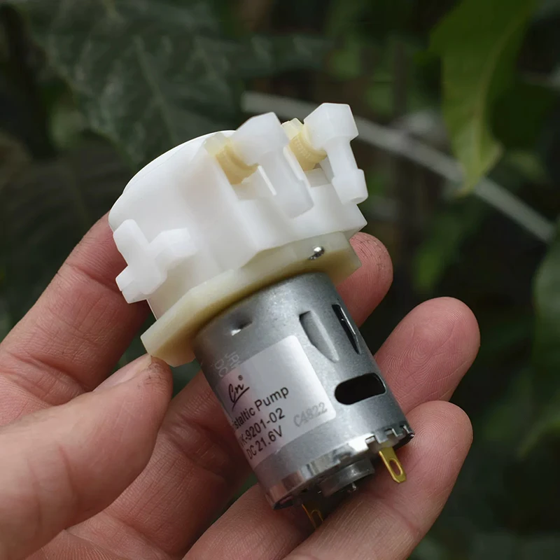 소형 365 연동 펌프 DC 12V-24V 18V 21.6V 정량 주입 액체 워터 펌프 (수족관, 분석 실험실, 잉크 샘플링, 점적 관개용)