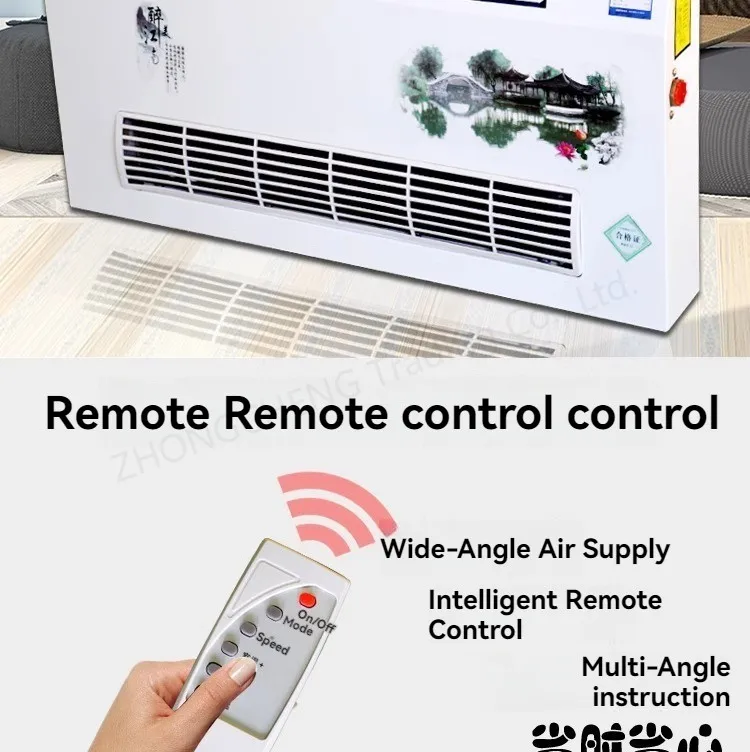 Water Air Conditioning Wall Mounted Water Heating Air Conditioning Fan Coil Radi
