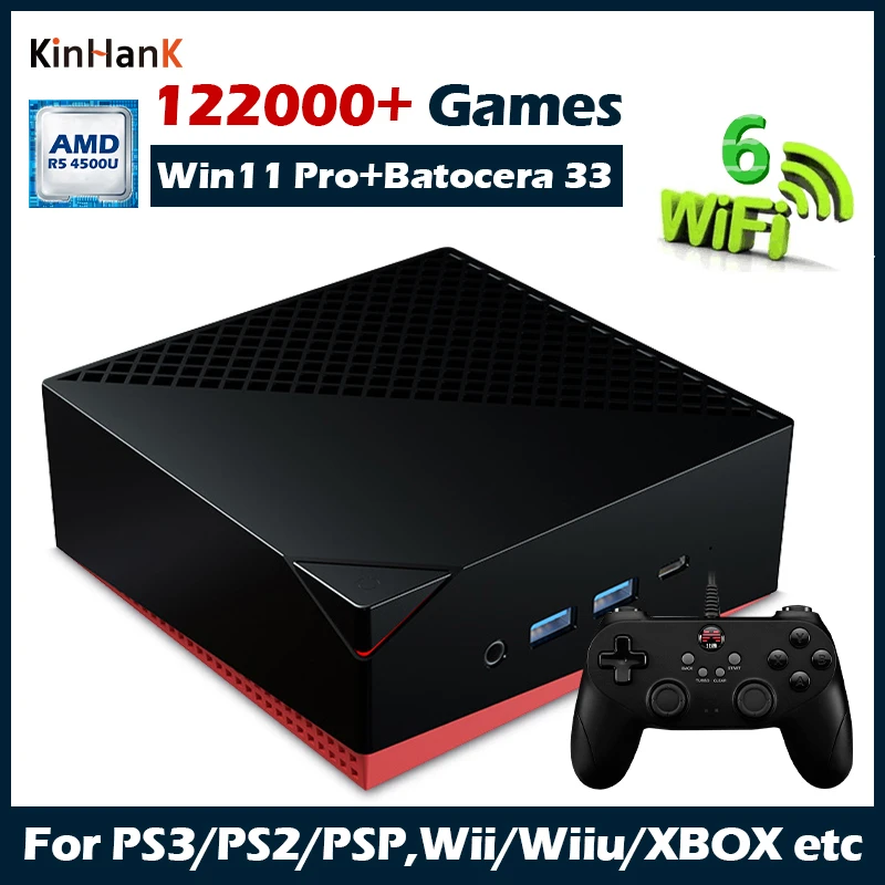 Super Console X Chili Amd R5 4500u Retro Video Game Consoles For Ps3