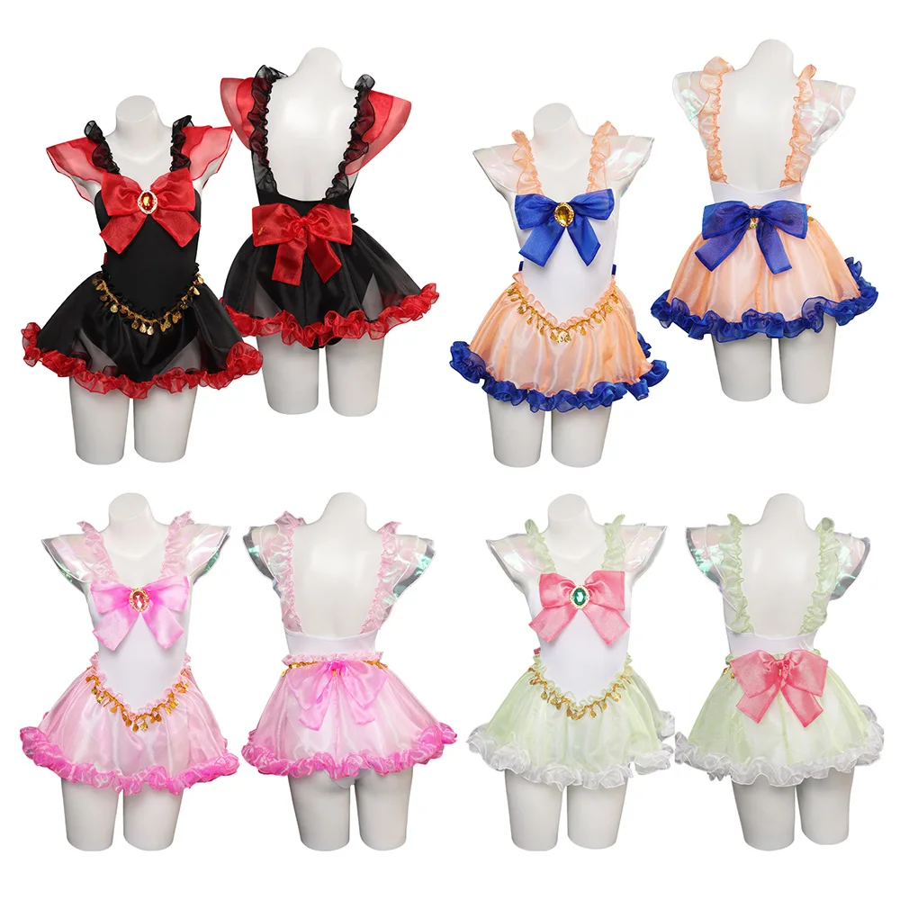 

Aino Minako Cosplay Kino Makoto Chibiusa Disguise Sailor Dress Summer Kawaii Swimsuit Female Girls Halloween Carnival Costume