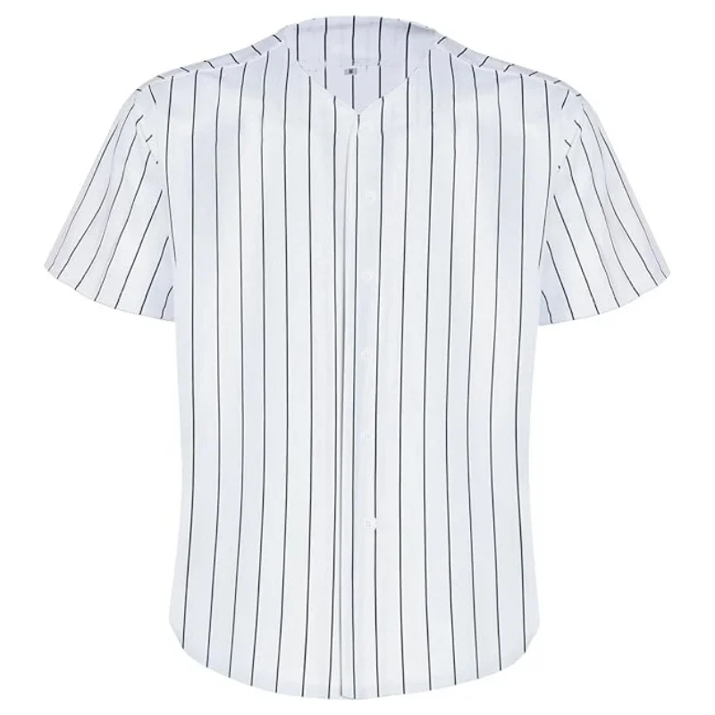 Blank Baseball Jersey for Men Hip Hop Loose Shirt Short Sleeve Sports Team Baseball Shirts